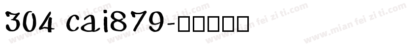 304 cai879字体转换